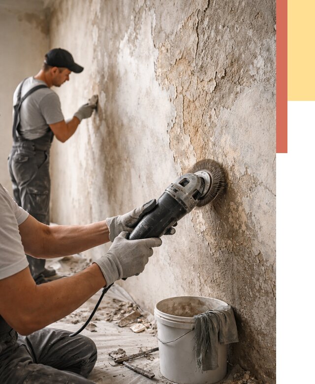 Снятие и удаление краски со стен в Братске от 2143 руб. — ОТДЕЛОЧНИК-Брт