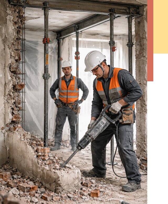 Снос несущих стен в Братске от 10459 руб. — демонтаж несущей стены под ключ | ОТДЕЛОЧНИК-Брт