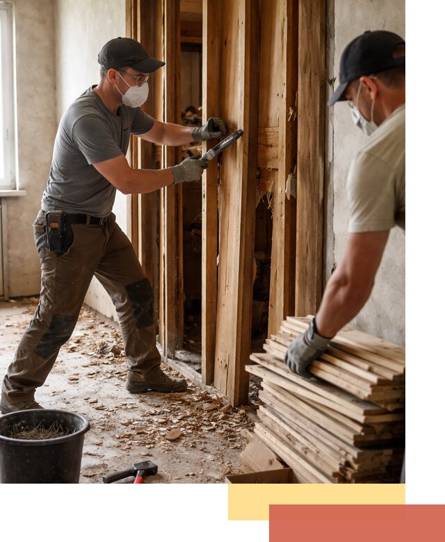 Демонтаж деревянных перегородок в Братске быстро и аккуратно