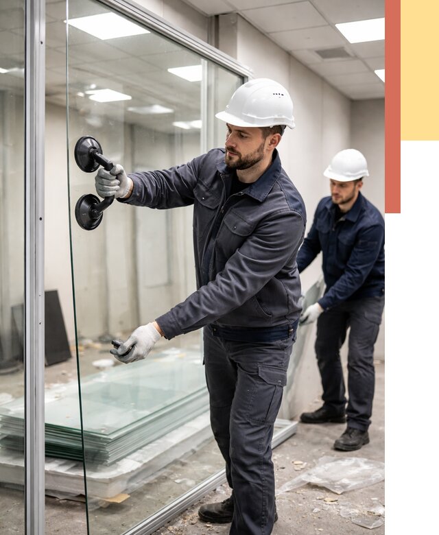 Демонтаж стеклянных перегородок в Братске от 3265 руб. — быстро и недорого | ОТДЕЛОЧНИК-Брт