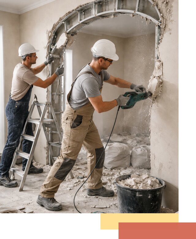 Демонтаж гипсокартонной арки в Братске быстро и аккуратно