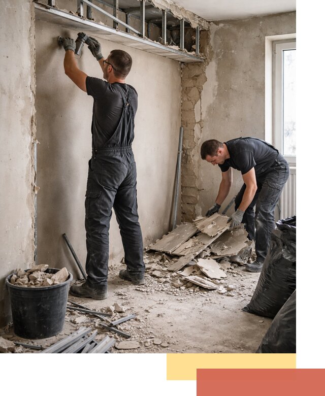 Демонтаж короба из гипсокартона в Братске быстро и аккуратно