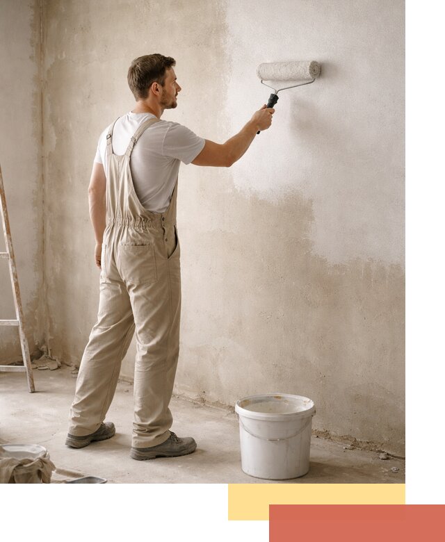 Грунтовка стен под отделку в Братске профессиональным раствором