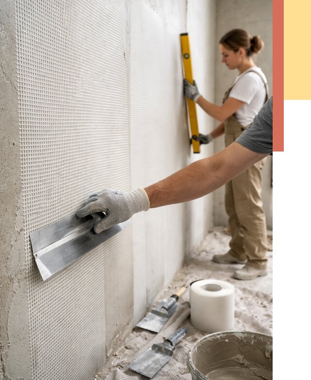 Армирование стен стеклосеткой в Братске от 3265 руб. под ключ | ОТДЕЛОЧНИК-Брт