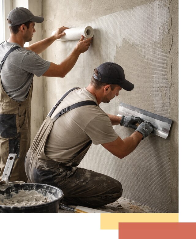 Армирование стен стеклосеткой в Братске для прочной отделки