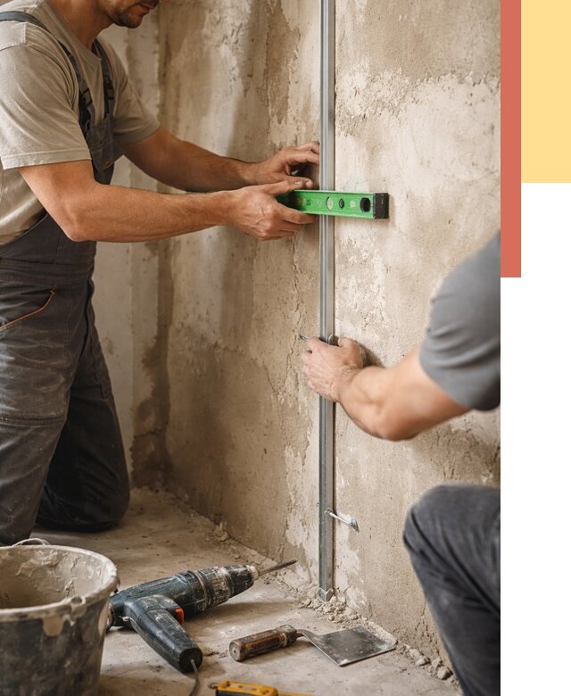 Установка штукатурных маяков в Братске от 7143 руб. — быстро и недорого | ОТДЕЛОЧНИК-Брт