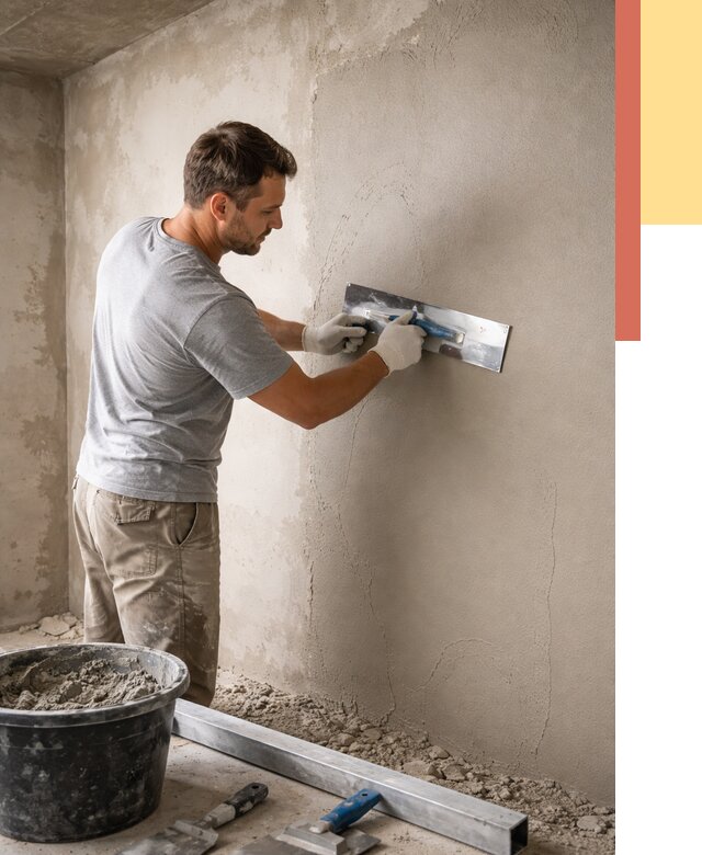 Штукатурка стен без маяков в Братске от 7347 руб/м2 — услуги и цена | ОТДЕЛОЧНИК-Брт