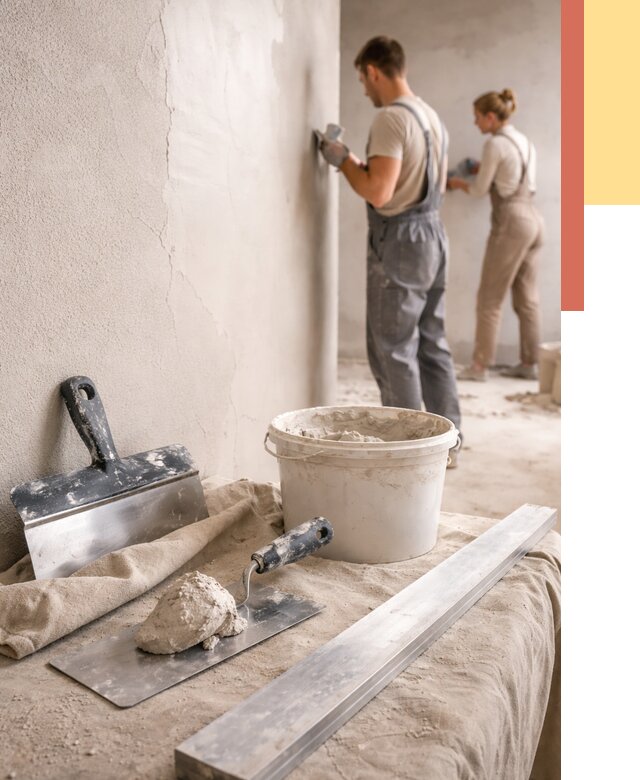 Штукатурка стен гипсовая в Братске от 4592 руб/м2 — быстро и недорого | ОТДЕЛОЧНИК-Брт