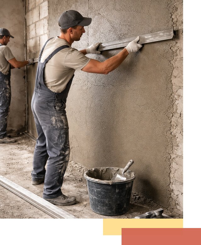 Штукатурка стен цементно-песчаная в Братске профессионально