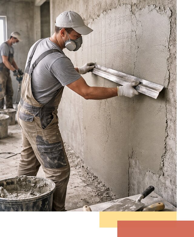 Штукатурка бетонных стен в Братске качественно и долговечно