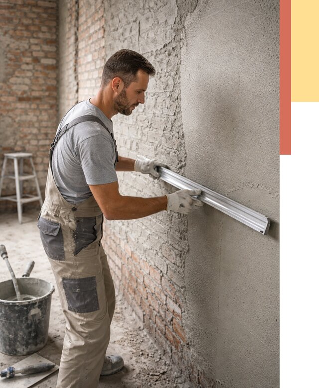 Штукатурка кирпичных стен в Братске от 4592 руб/м2 — быстро и недорого | ОТДЕЛОЧНИК-Брт