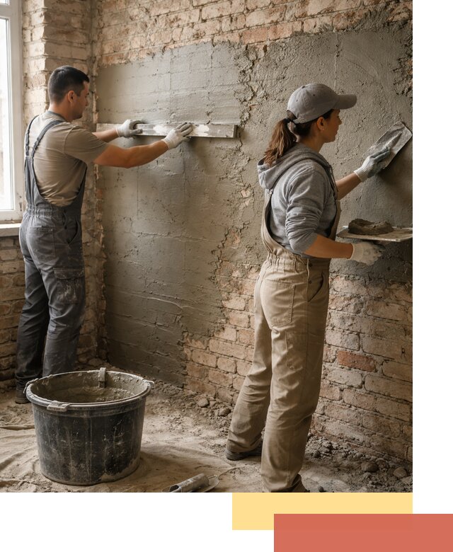 Штукатурка кирпичных стен в Братске — качественно и надежно