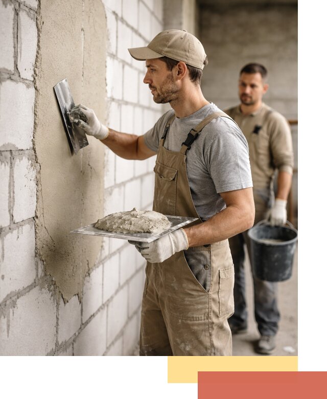 Штукатурка стен из газобетона в Братске под ключ