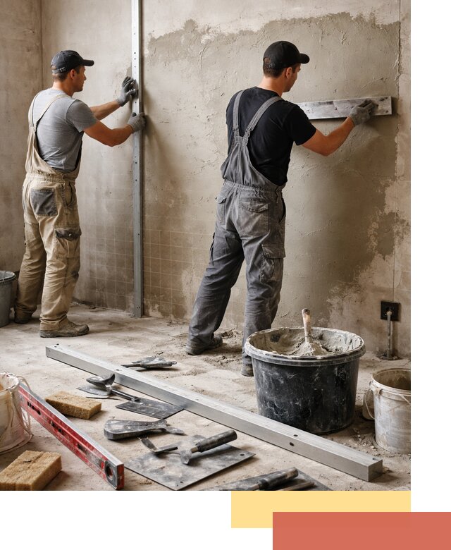Профессиональная штукатурка стен под плитку в Братске