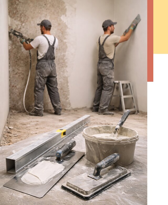 Штукатурка стен под обои в Братске от 4592 руб./м2 — выравнивание под обои | ОТДЕЛОЧНИК-Брт