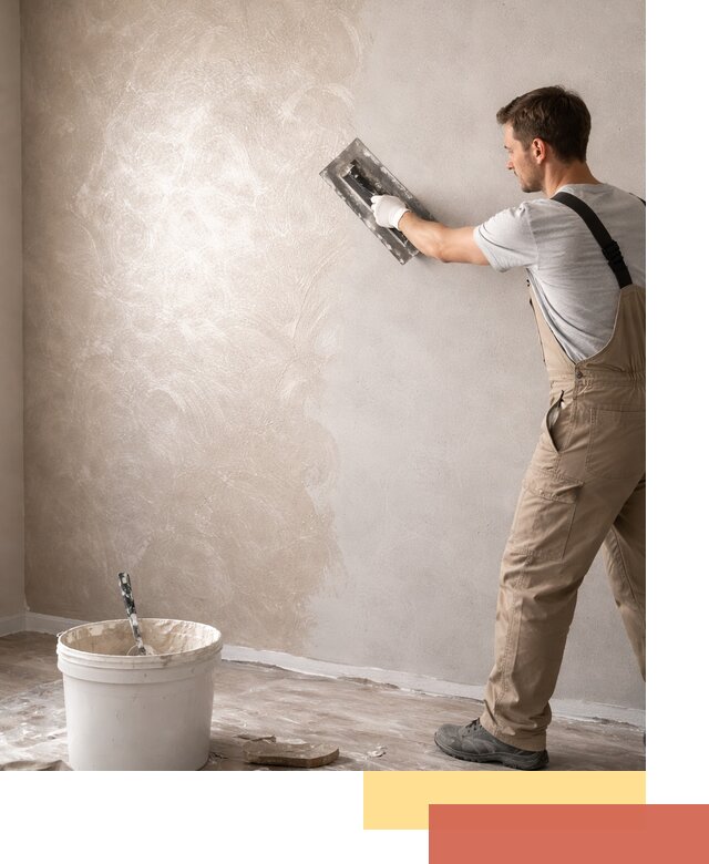 Декоративная штукатурка «Мокрый шелк» под ключ в Братске