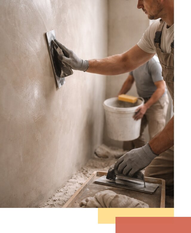 Нанесение марокканской штукатурки таделакт в Братске