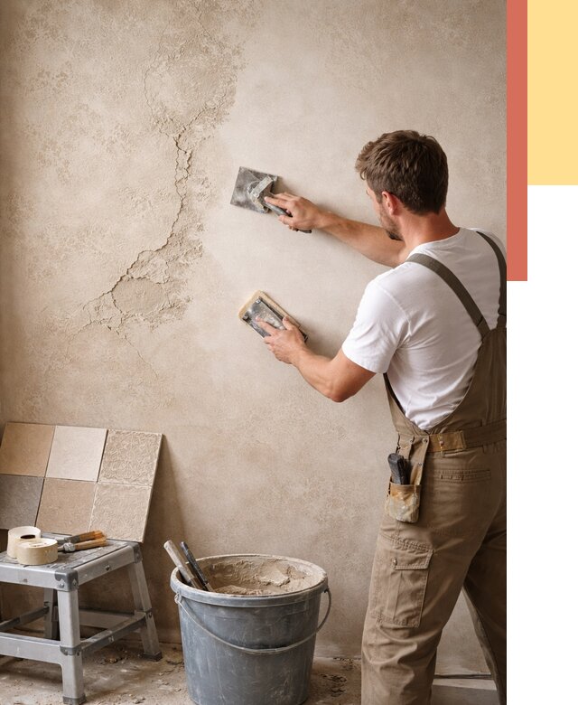 Ремонт декоративной штукатурки в Братске от 4592 руб. под ключ | ОТДЕЛОЧНИК-Брт