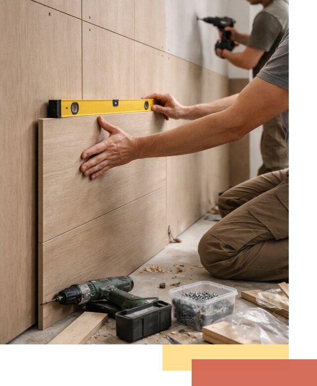 Профессиональный монтаж МДФ панелей на стены в Братске