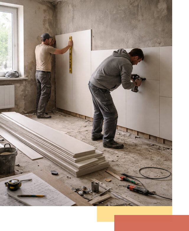 Монтаж ПВХ панелей на стены в Братске качественно и быстро