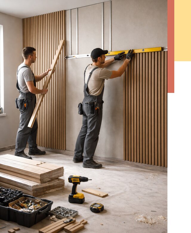 Монтаж реечных панелей на стены в Братске от 1224 руб. — быстро и недорого | ОТДЕЛОЧНИК-Брт