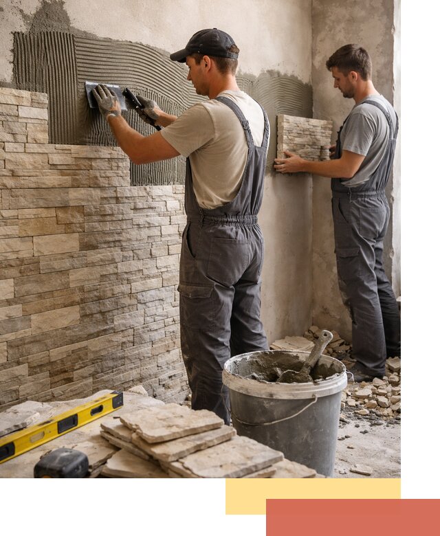 Монтаж искусственного камня в Братске — облицовка стен и фасадов