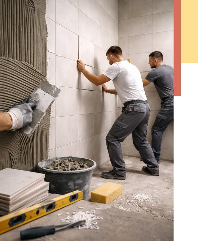 Укладка плитки на стены в Братске от 867 руб. — качественно и недорого | ОТДЕЛОЧНИК-Брт