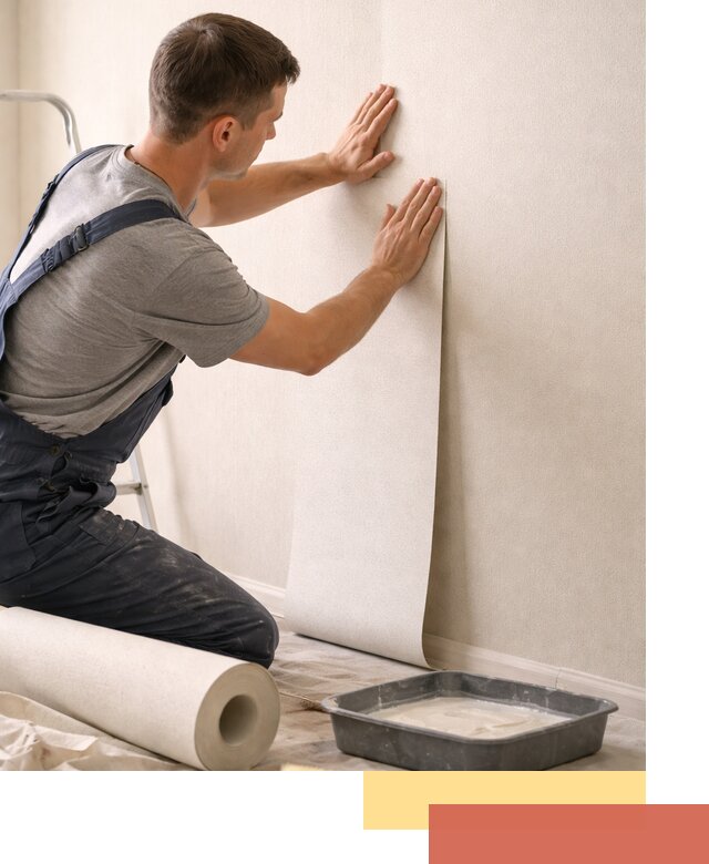 Поклейка флизелиновых обоев в Братске качественно и быстро