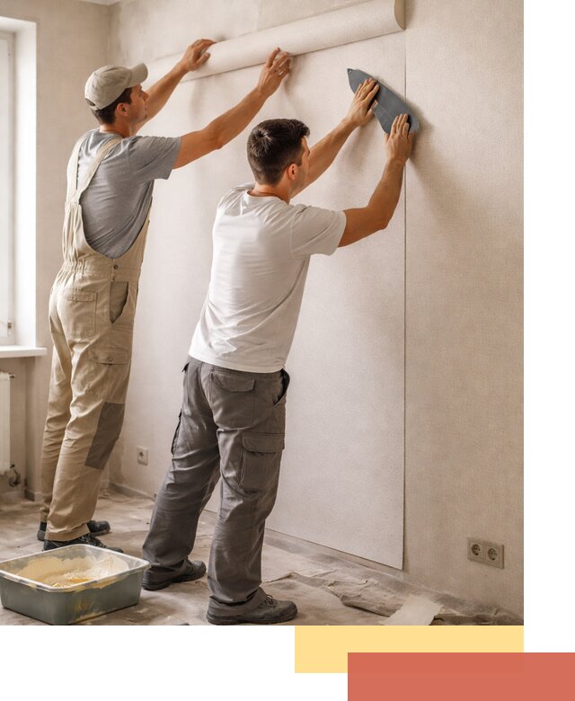 Поклейка виниловых обоев в Братске профессионально и качественно