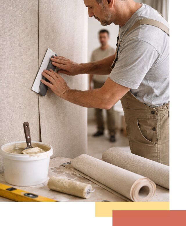 Поклейка текстильных обоев в Братске профессионально и аккуратно