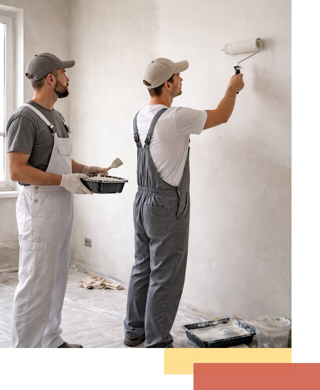 Покраска стен водоэмульсионной краской в Братске