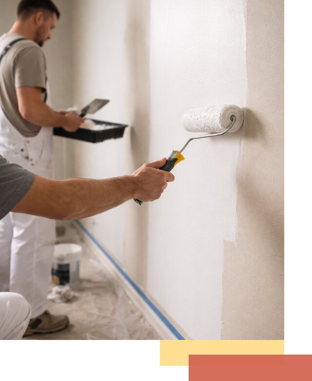 Покраска стен акриловой краской профессионально в Братске