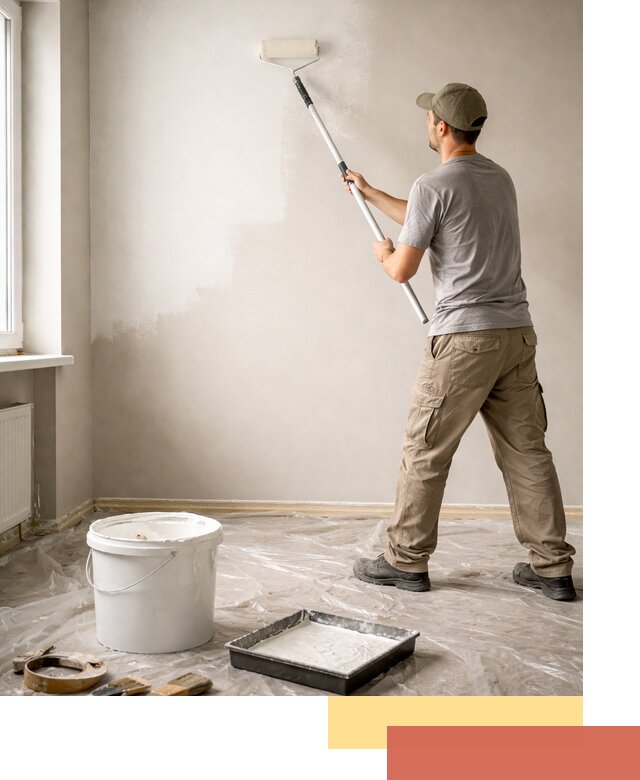 Покраска стен латексной краской в Братске качественно и быстро