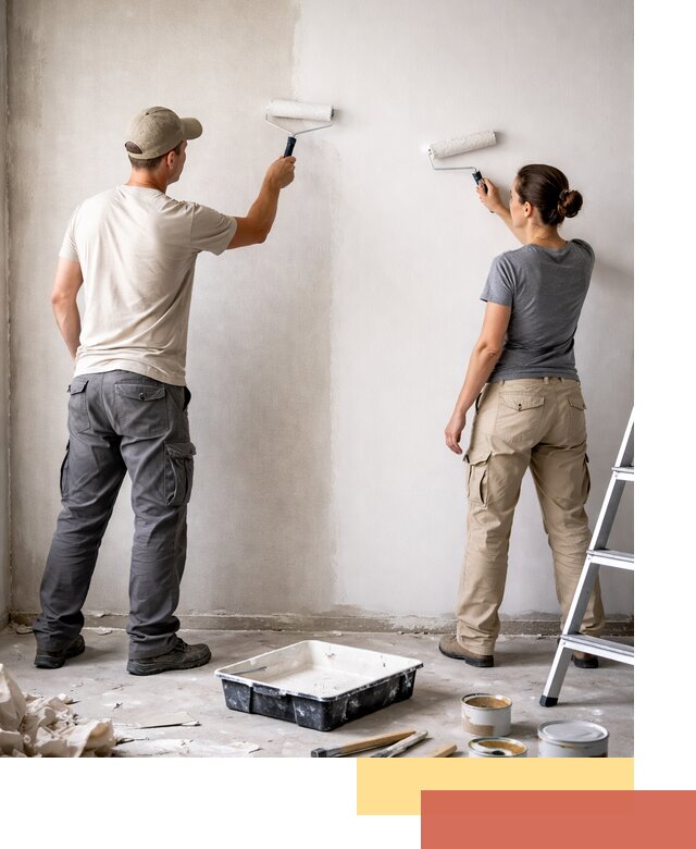 Окраска стен по стеклохолсту в Братске качественно и долговечно