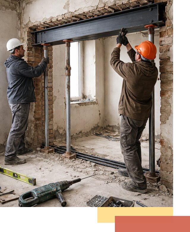 Усиление проема в стене в Братске для расширения и безопасности