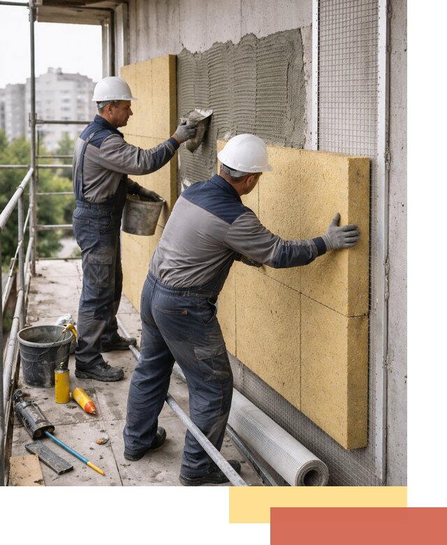 Утепление стен зданий и домов в Братске качественно и надежно