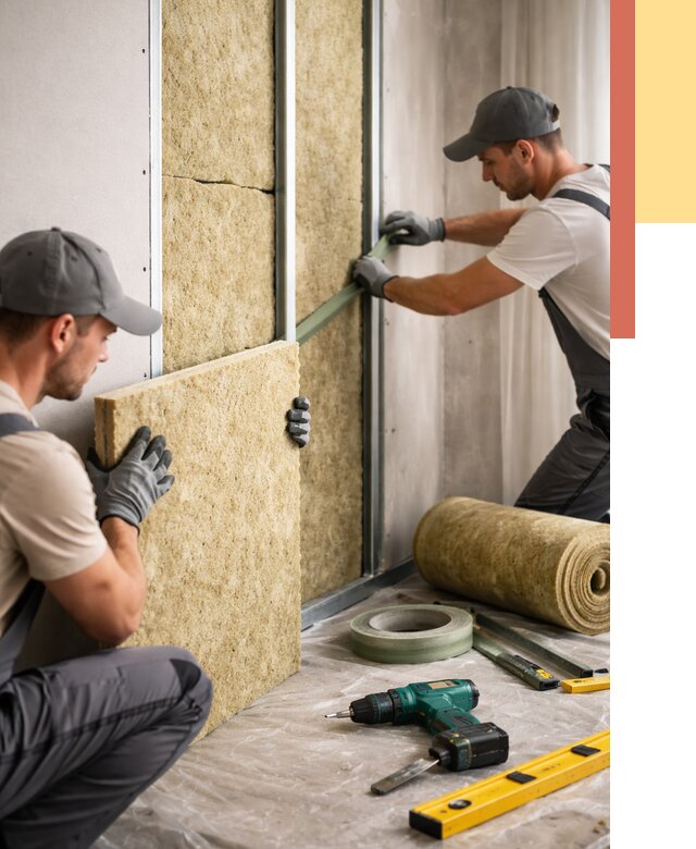 Шумоизоляция стен в Братске под ключ от 1888 руб. | ОТДЕЛОЧНИК-Брт