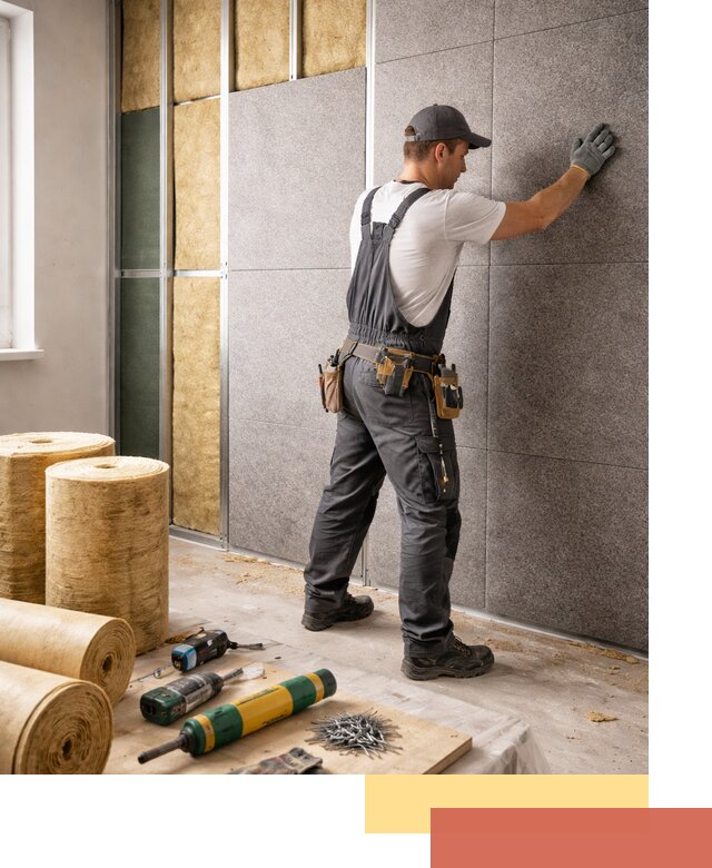 Профессиональная шумоизоляция стен в Братске для квартиры и офиса