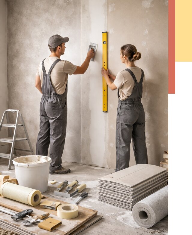 Отделка стен в Братске от 1531 руб/м² — недорого, быстро, под ключ | ОТДЕЛОЧНИК-Брт