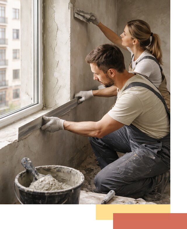 Штукатурка откосов дверей и окон профессионально в Братске