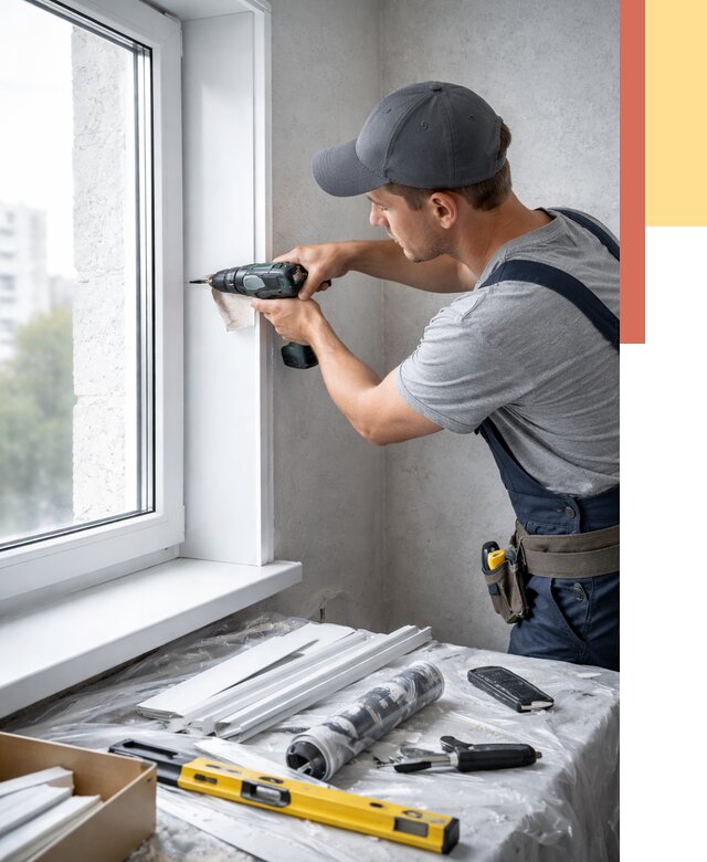 Установка пластиковых откосов в Братске от 2296 руб. | ОТДЕЛОЧНИК-Брт монтаж, быстро и недорого