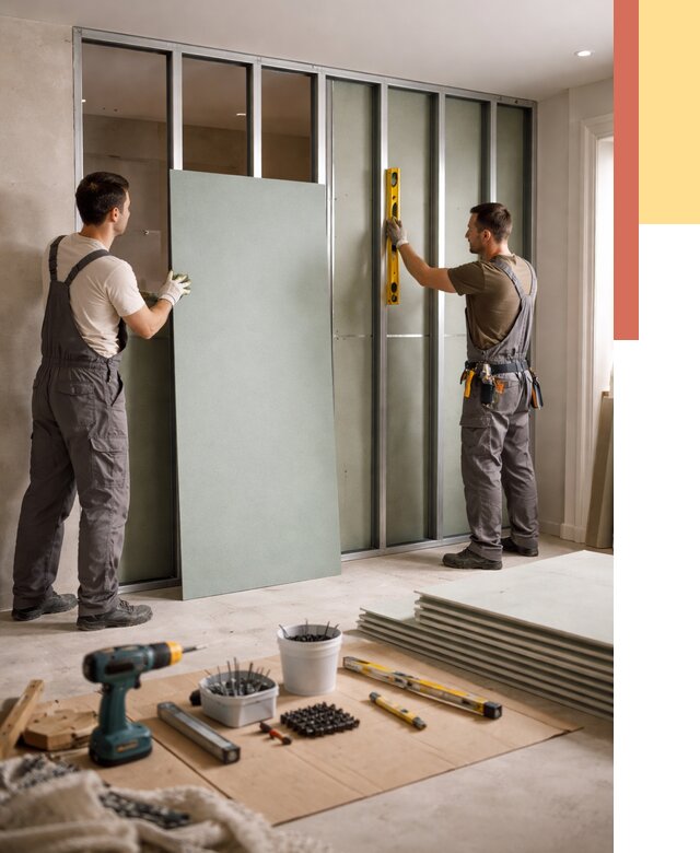 Перегородка из влагостойкого гипсокартона в Братске от 4898 руб. — монтаж под ключ | ОТДЕЛОЧНИК-Брт