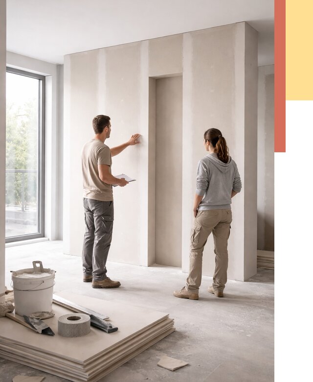 Зонирующая перегородка из гипсокартона в Братске от 2857 руб. под ключ | ОТДЕЛОЧНИК-Брт