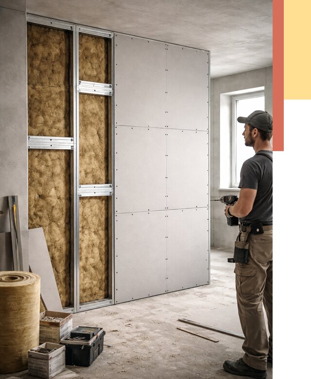 Усиленная перегородка под навеску в Братске от 13061 руб. — монтаж под ключ | ОТДЕЛОЧНИК-Брт