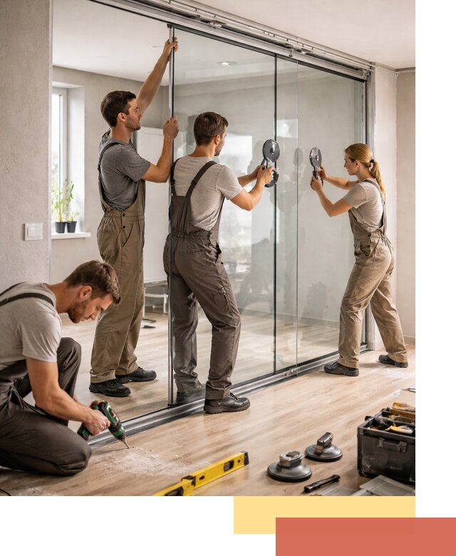 Изготовление стеклянных перегородок на заказ в Братске