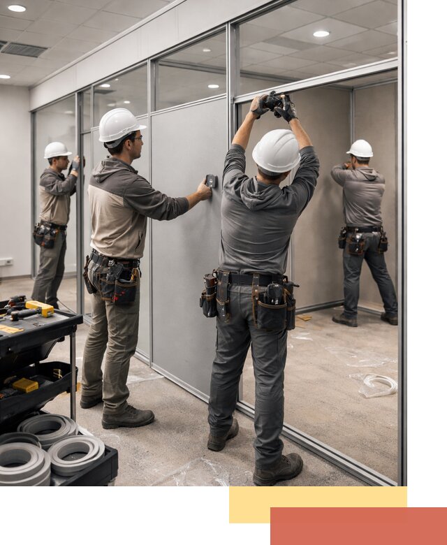 Мобильные офисные перегородки под ключ в Братске