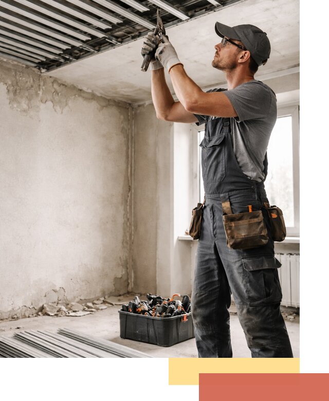 Демонтаж реечного потолка в Братске быстро и аккуратно