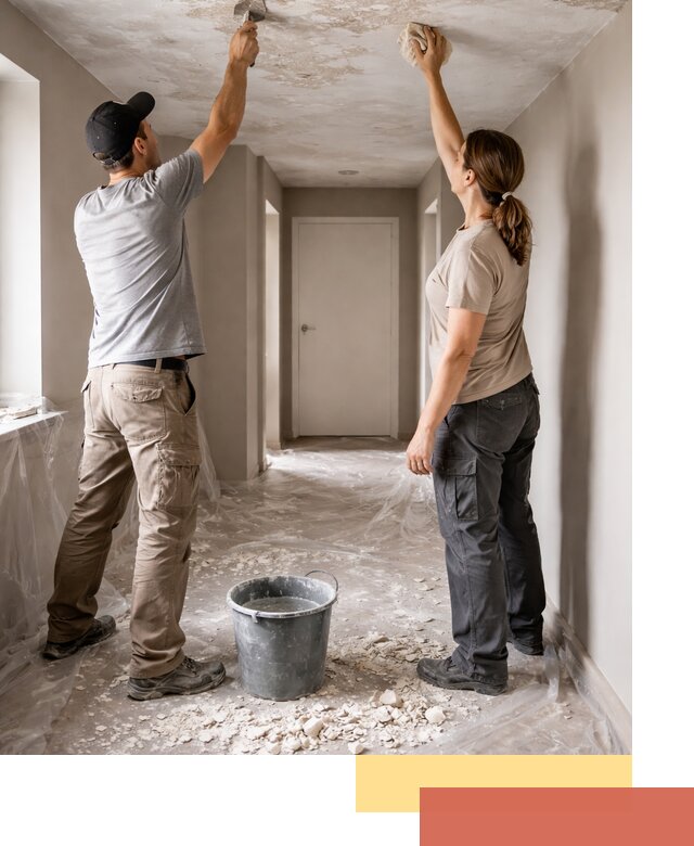 Удаление побелки с потолка в Братске — быстро и аккуратно