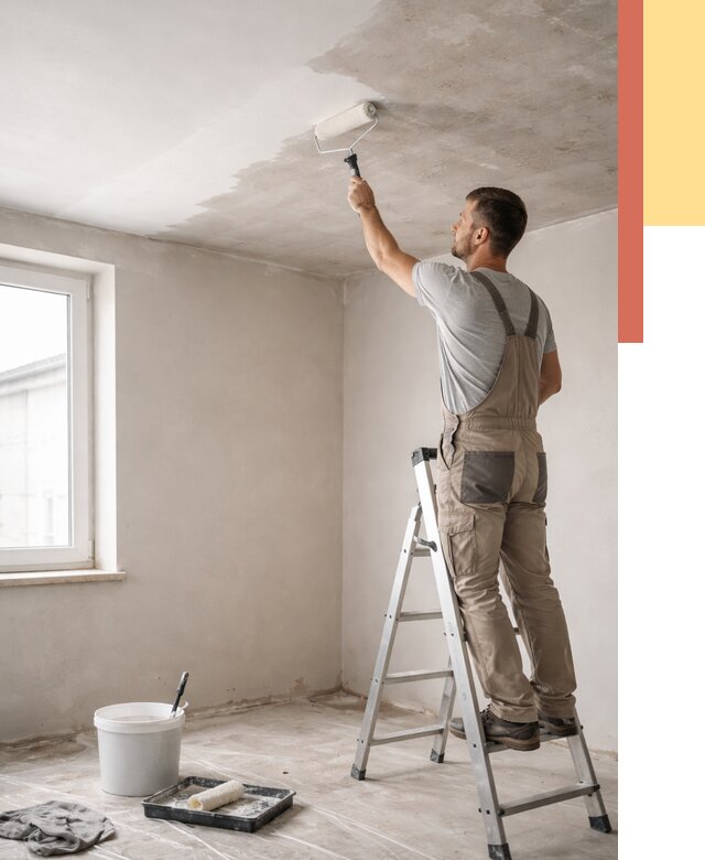 Грунтовка потолка в Братске от 2551 руб. — быстро и недорого | ОТДЕЛОЧНИК-Брт