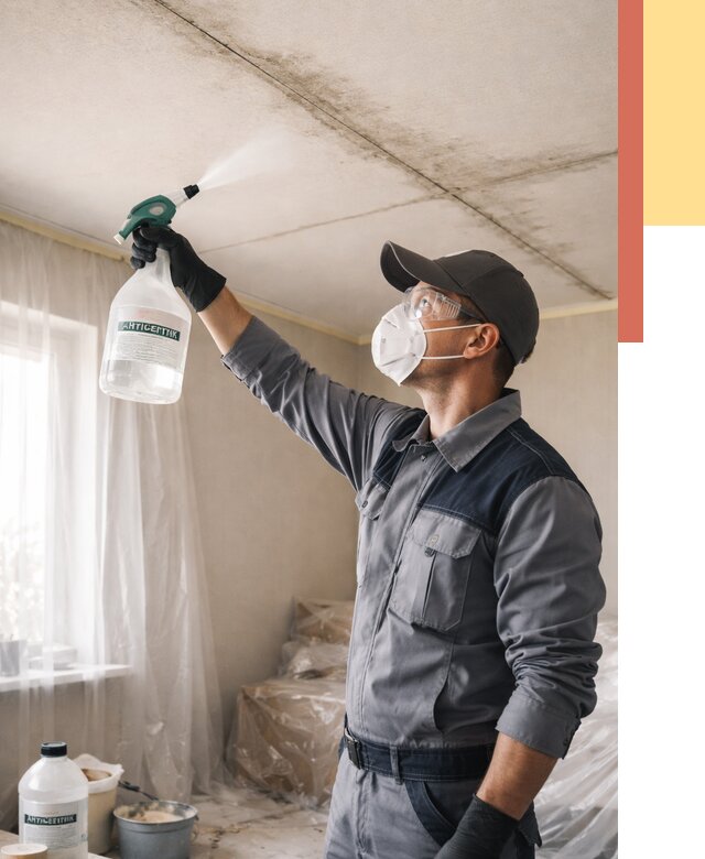 Антисептическая обработка потолка в Братске от 2551 руб. | ОТДЕЛОЧНИК-Брт